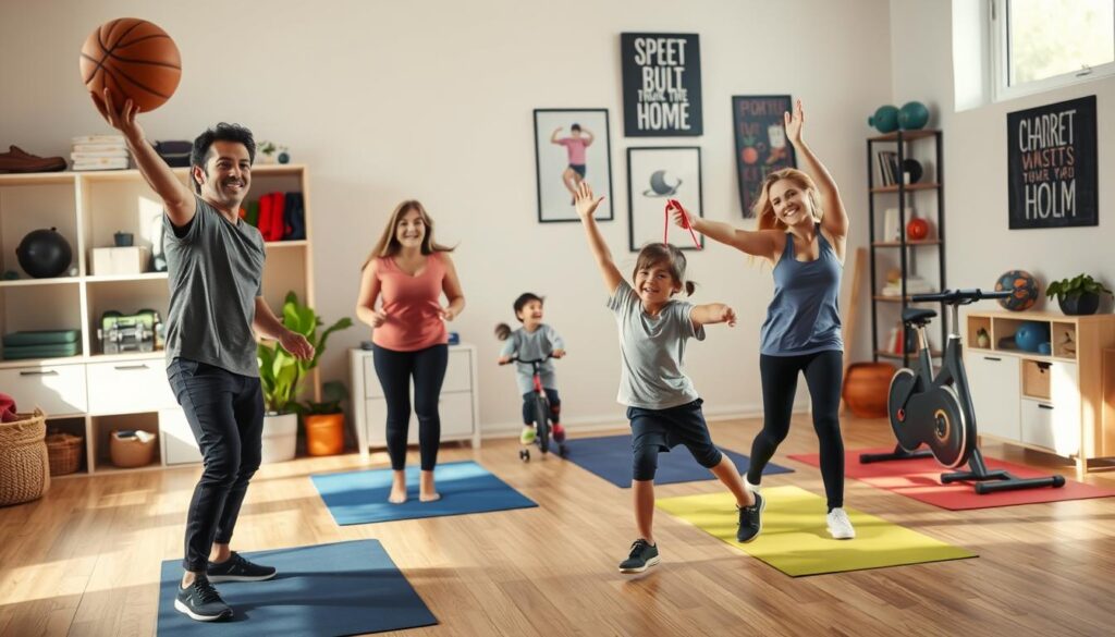 family sports activities for fitness at home