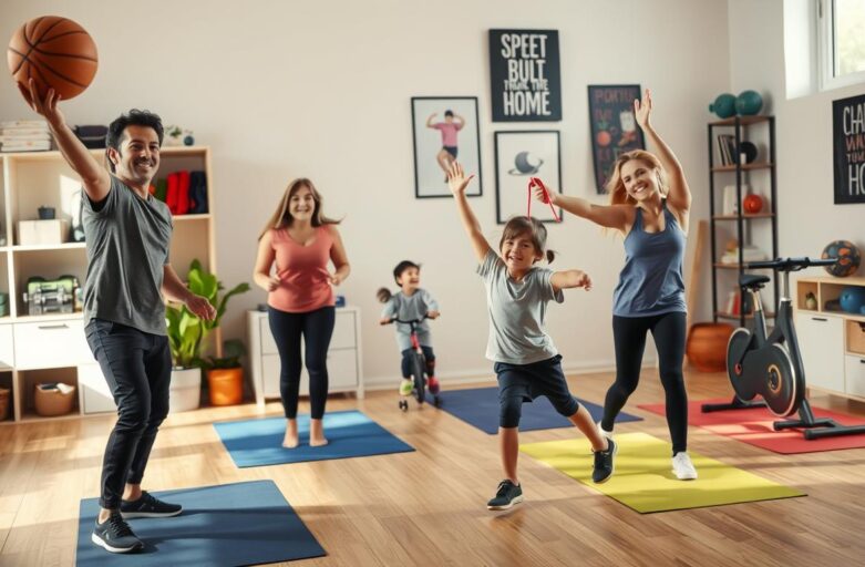 family sports activities for fitness at home