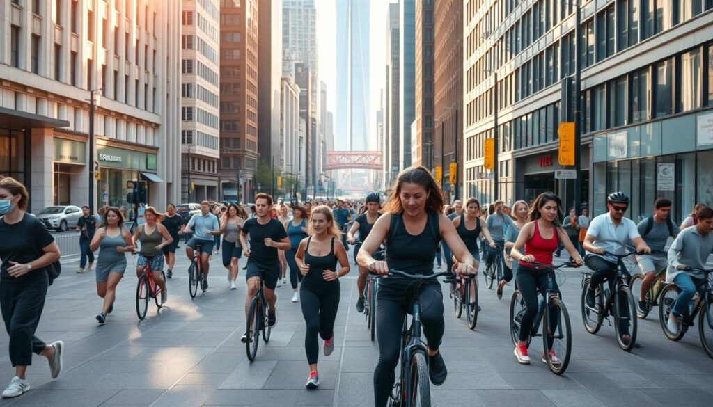 workout while commuting