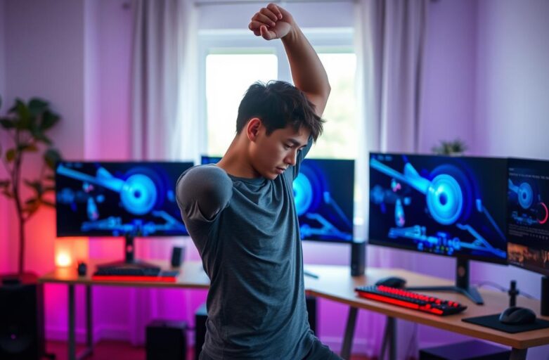 stretching for gamers