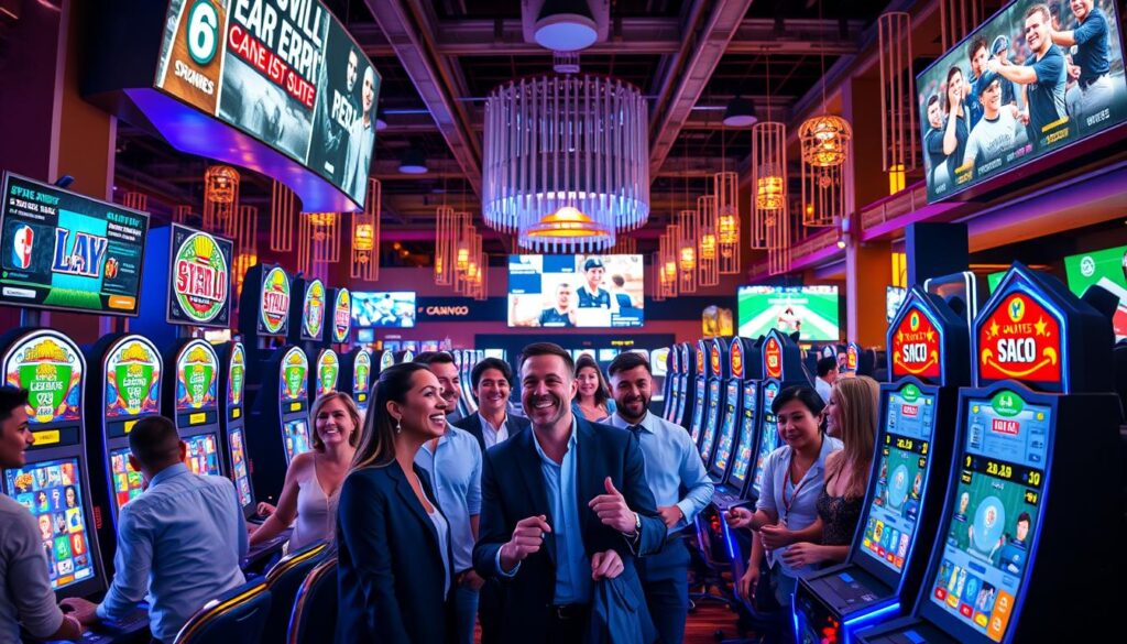 social sports casino games