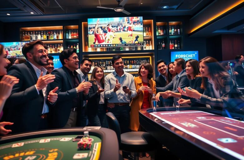 social sports casino sharing