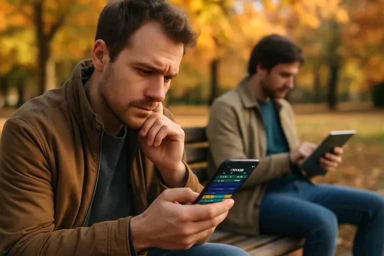 Checklist, payment card, and mobile device on a tabletop